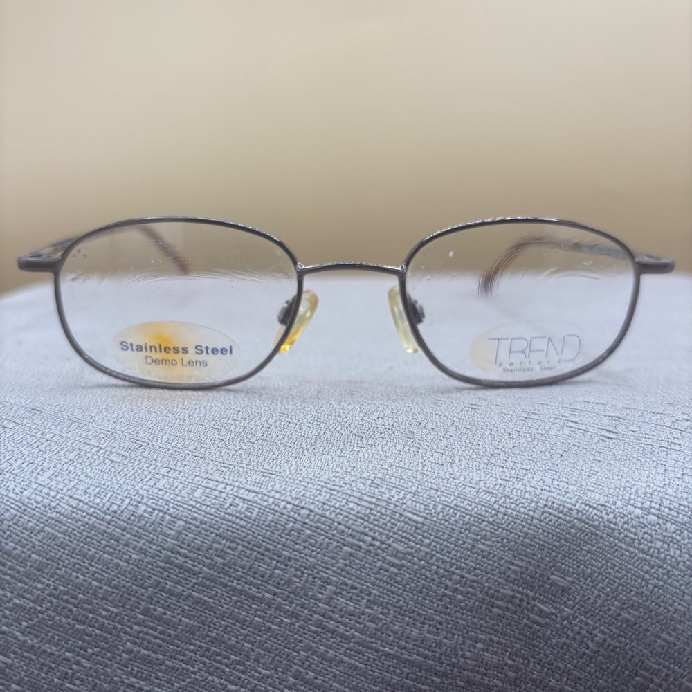 Titmus‎ Trendsetters TR301S Brown Oval Glasses Frames NOS ANSI Z87 48-19-140